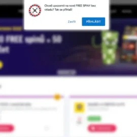 Neunikne vám žádný free spin! Přihlaste se k notifikacím a hrajte zdarma